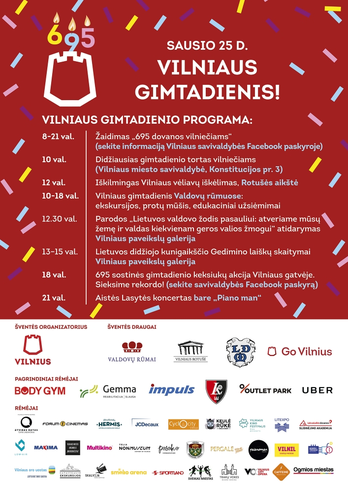 Vilniaus gimtadienis_programa